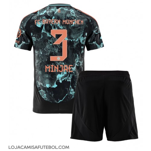 Camisa de Futebol Bayern Munich Kim Min-jae #3 Equipamento Secundário Infantil 2024-25 Manga Curta (+ Calças curtas)